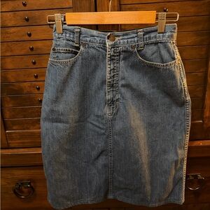 Calvin Klein Blue Denim Jean Skirt